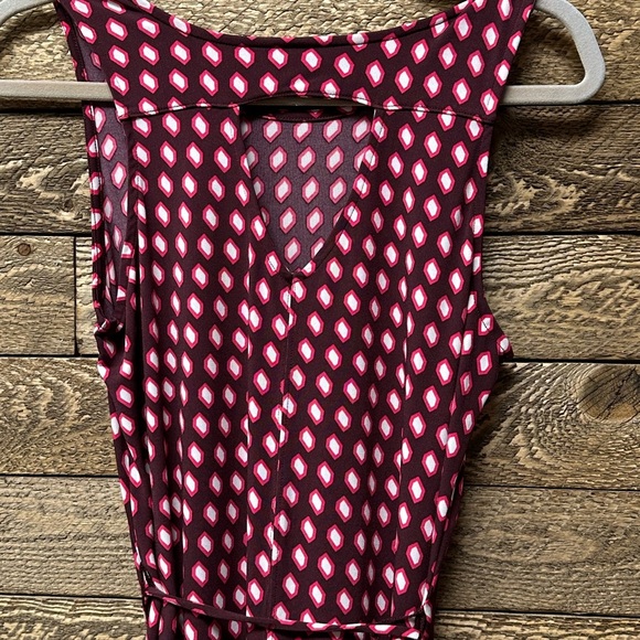 Banana Republic Sleeveless Belted Print Dress - Size Small - Picture 3 of 6